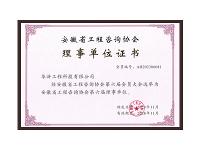 安徽省工程咨詢協(xié)會(huì)理事單位